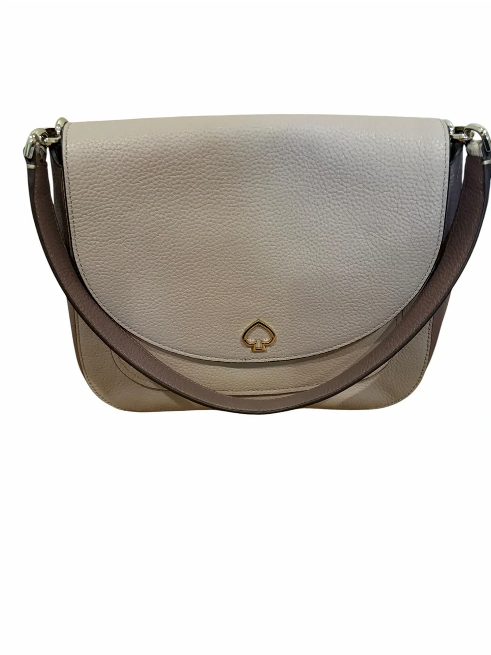 kate spade Kailee taupe & rose burgundy side leather snake print top handle bag